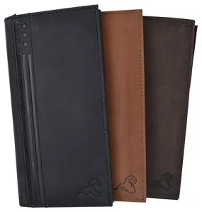 USA Genuine Leather Checkbook Cover For Men & Women Checkbook Holder Wallet RFID Blocking RFID61156HU