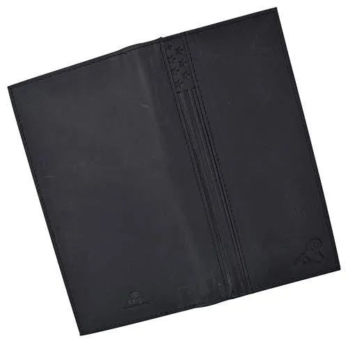 USA Genuine Leather Checkbook Cover For Men & Women Checkbook Holder Wallet RFID Blocking RFID61156HU