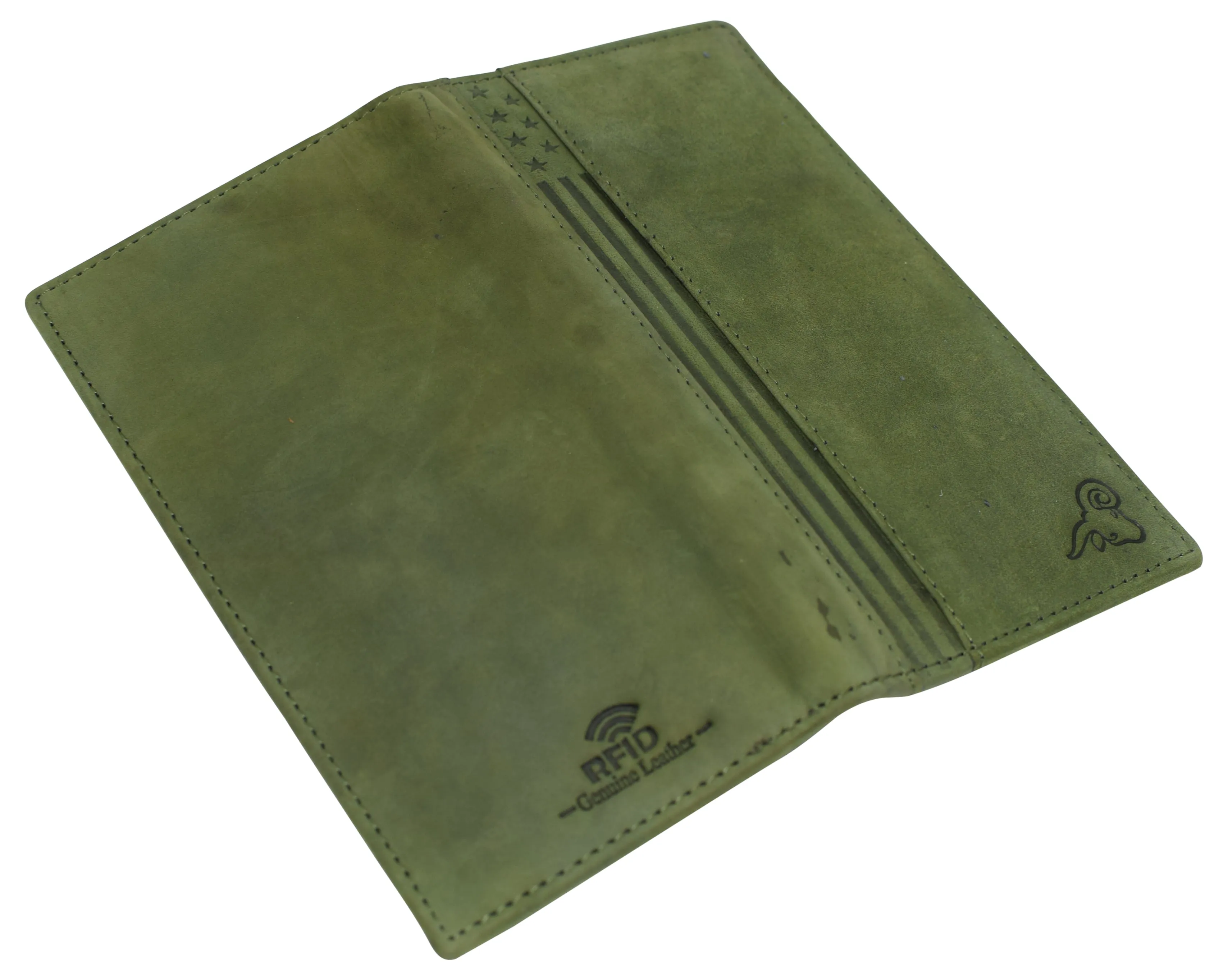 USA Genuine Leather Checkbook Cover For Men & Women Checkbook Holder Wallet RFID Blocking RFID61156HU