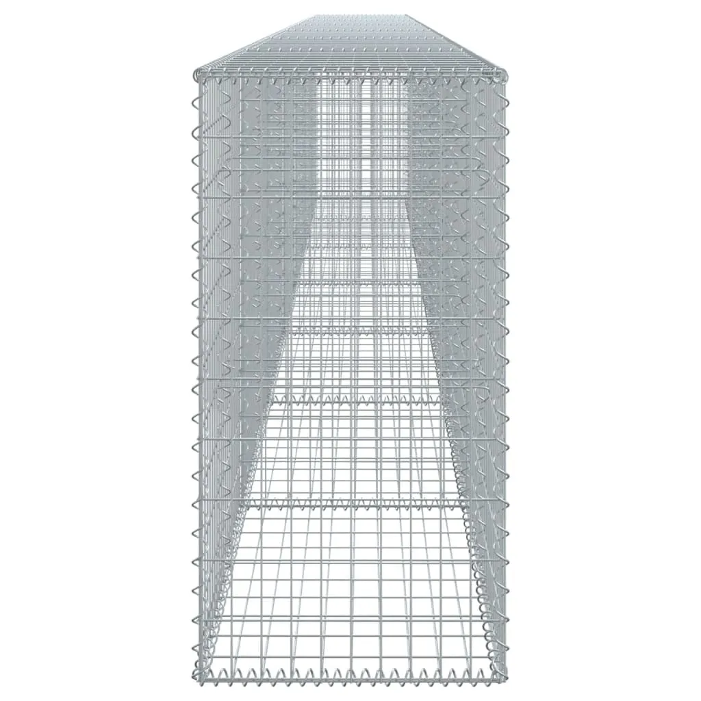 vidaXL Gabion Basket with Cover 700x50x100 cm Galvanised Iron