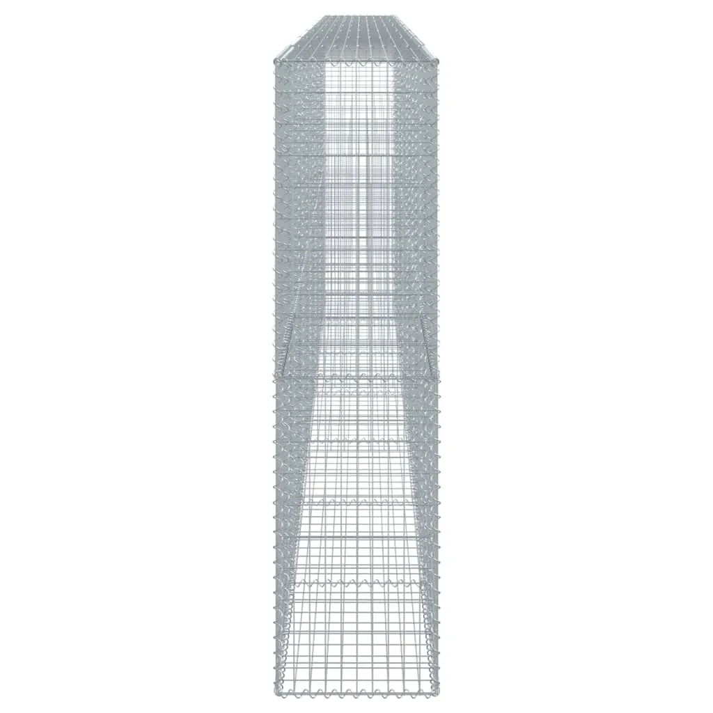 vidaXL Gabion Basket with Cover 700x50x200 cm Galvanised Iron