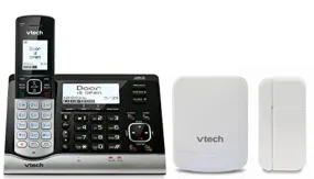VTech VC7151-109 DECT 6.0 Cordless Telephone with Wireless Monitoring System, Garage Door Sensor, and Open/Closed Sensor for Doors or Windows