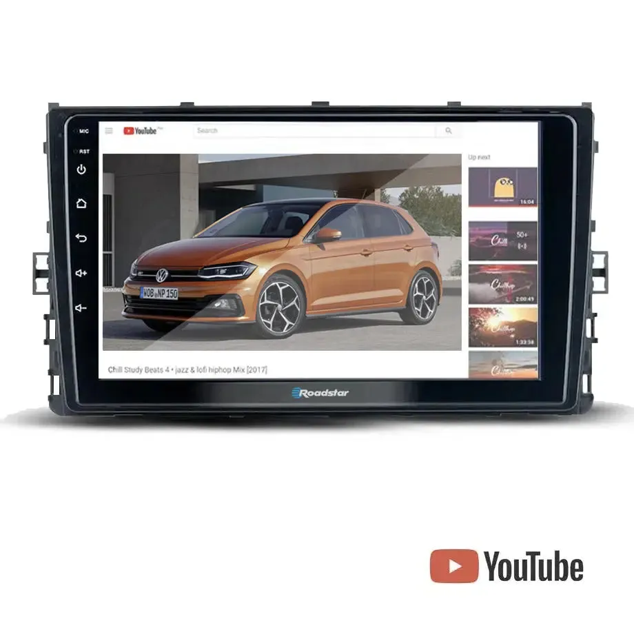 VW Polo 8 AW (18-21) - 9 Inch Roadstar Android Entertainment & GPS System