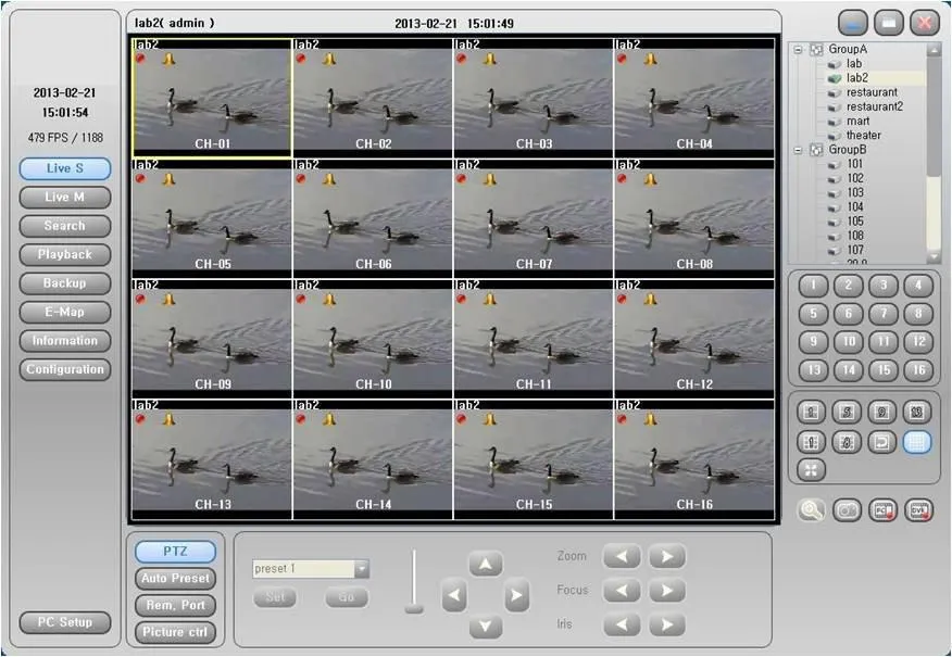 Watchman™ 16-Camera 1080p Indoor/Outdoor Hybrid (AHD/TVI/CVBS) DVR Kit