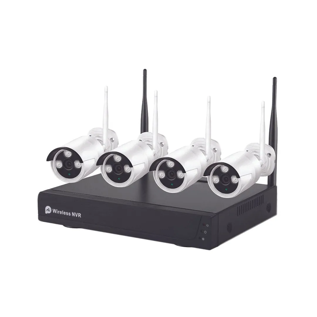 Wireless Security Surveillance Camera with 4 Channels