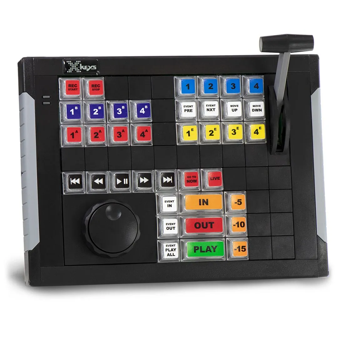 X-keys XKE-64 Jog T-Bar USB Replay Controller