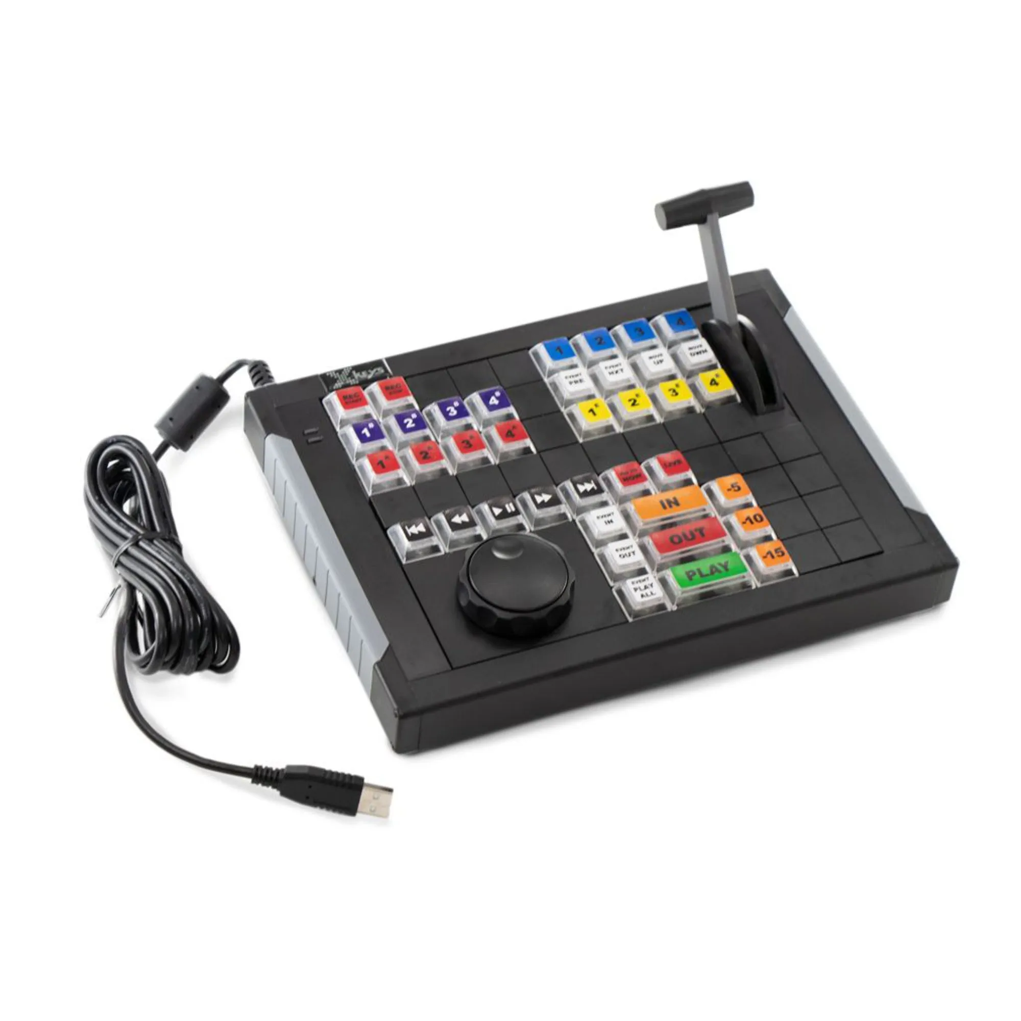 X-keys XKE-64 Jog T-Bar USB Replay Controller