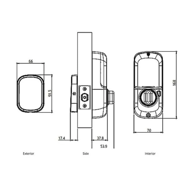 Yale Assure SL Electronic Digital Deadbolt Satin Chrome with Home Module