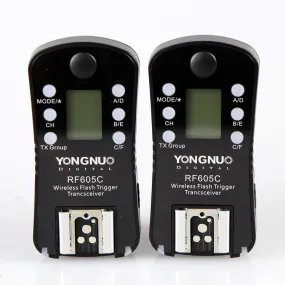 Yongnuo RF-605C Wireless 2.4GHz Flash Trigger Set for Canon