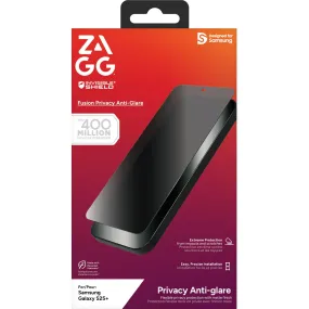 ZAGG InvisibleShield Fusion Privacy Anti Glare Screen Protector for Galaxy S25 
