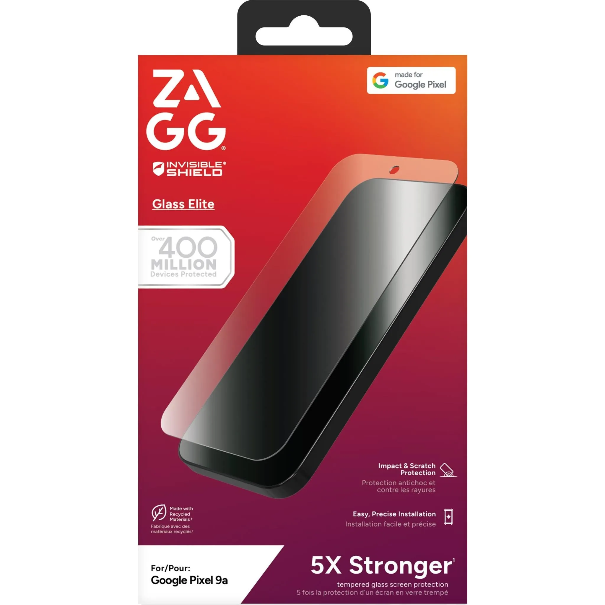 ZAGG InvisibleShield Glass Elite Screen Protector for Google Pixel 9a