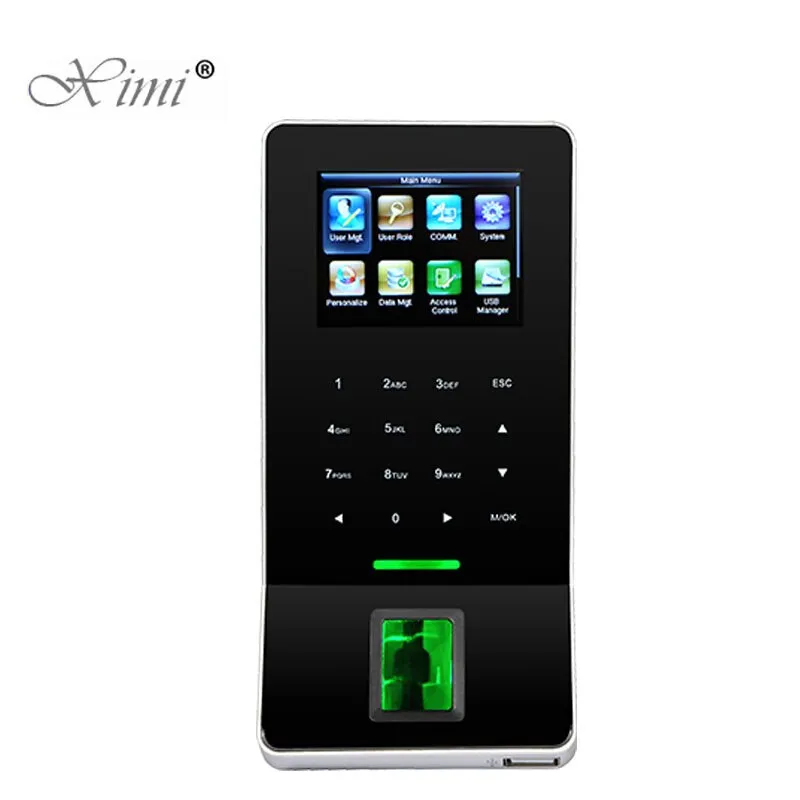 ZK F22 WIFI Biometric Fingerprint Access Control System With MF Card Reader Fingerprint Time Attendance With BioID Live Sensor