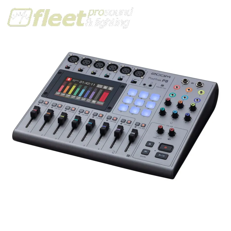 Zoom PodTrak P8 Podcasting Digital Mixer