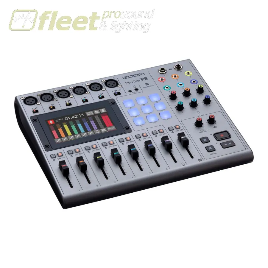 Zoom PodTrak P8 Podcasting Digital Mixer